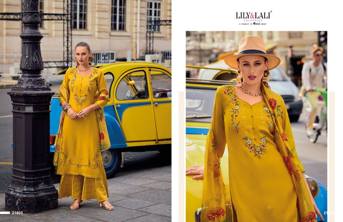 Riwaaz Vol 6 By Lily And Lali Designer Kurti With Bottom Dupatta Wholesale Price In Surat
